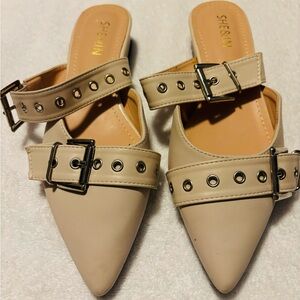 Brand New Slides By SHE & IN - Size 7 USA / 38 EURO - Heel Height 1” - box 11